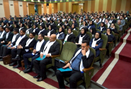 گزیده‌ای از آئین تحلیف ۳۳۰ نفر از کارآموزان وکالت ورودی سال ۱۴۰۱ مرکز وکلای قوه قضاییه استان اصفهان